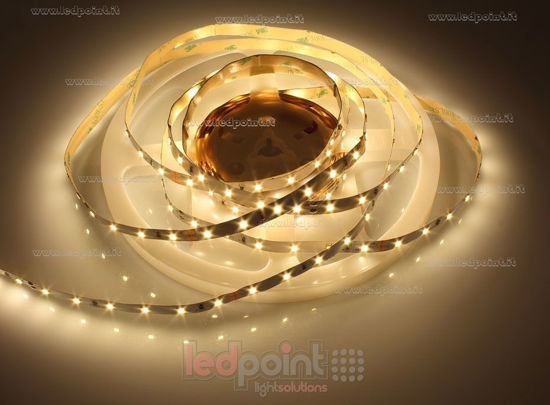Imagen de Tira de led 4,7m blanco cálido 2800-3000K 2835 (PCB 3528) 60led/m Honglitronic 24V 4,8W/m