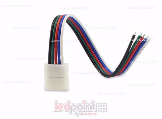 Imagen de Conector con cable de 14 cm para tiras RGBW con PCB de 10mm