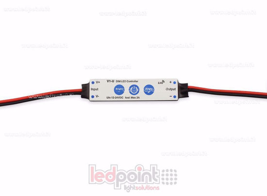 Imagen de Receptor dimmer mini monocromático 12/24V, 1ch 3A/CH