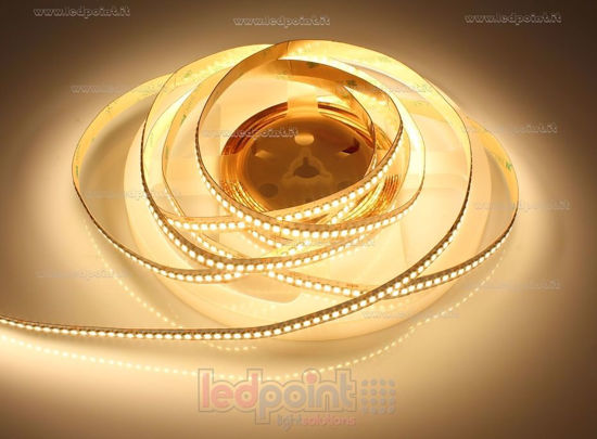 Imagen de Tira de led 0,775m blanco cálido 2800-3000K 2835 (PCB 3528) 240led/m Honglitronic 24V 19,2W/m