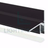 Imagen de Perfil en aluminio para peldaños oxidado negro 30x27mm, 2 metros