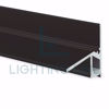 Imagen de Perfil en aluminio para peldaños oxidado negro 30x27mm, 2 metros