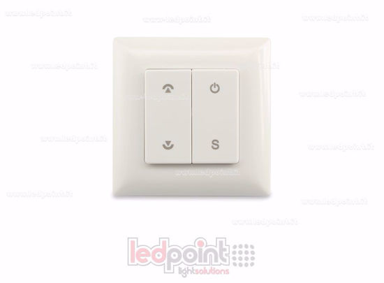 Imagen de Mando de pared 86x86mm monocromático 1 zona 1 escena RF2.4G