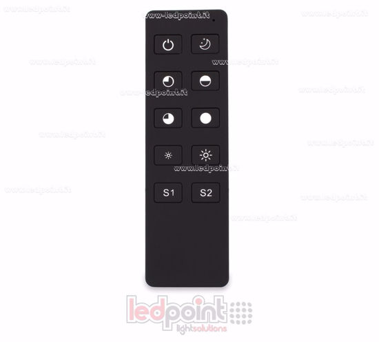 Imagen de Mando a distancia RF2.4G monocromático mono zona, negro con imán