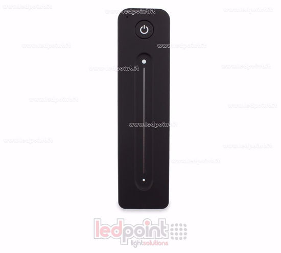Imagen de Mando a distancia monocromático táctil, mono zona, negro con imán, RF2.4G