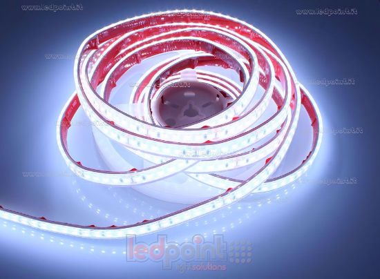 Imagen de Tira de led 5m led blanco 6000K  2835 Honglitronic 120led/m 24V 14,4W/m, IP67 silicona sólida trasparente