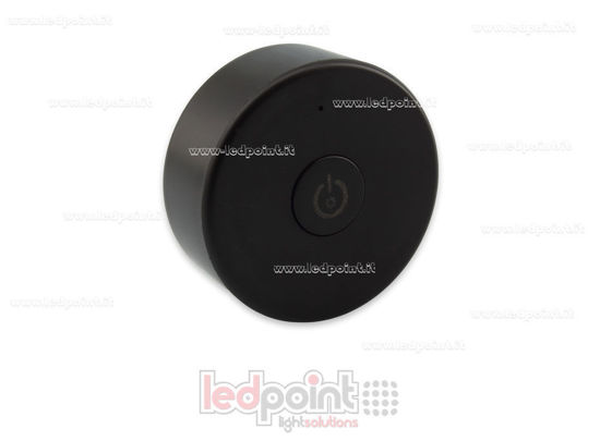 Imagen de Mando a distancia monocromático,  negro RF 2.4G con imán y agujeros para ser fijado a la pared