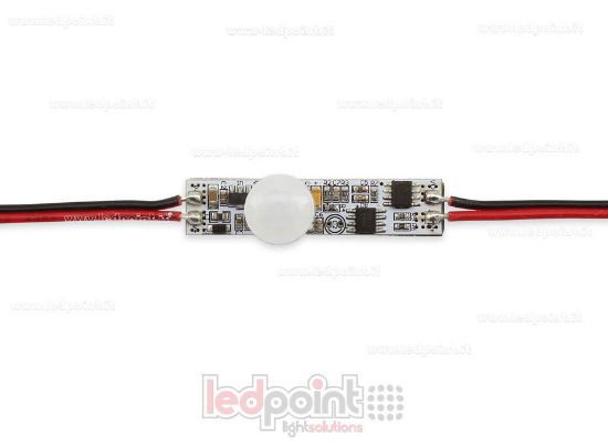 Imagen de Sensor de movimiento PIR on/off para instalación en perfil,12-24V, 1ch 3A