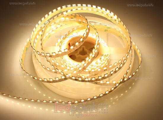 Imagen de Tira de led de ángulo ajustable 5m blanco cálido 3000K 3step 2835 120 leds/m Honglitronic 24V 14,4W/m