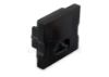 Imagen de Tapa negra con agujero para cable de alimentación para perfil en aluminio SL05-03