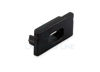 Imagen de Tapa negro con agujero para cable de alimentación para perfil en aluminio SL08-03