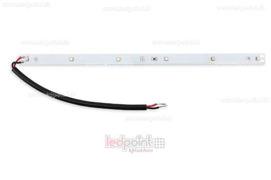 Imagen de Barra de aluminio 28cm  con 6 led UV-C 275nm 3535 + 1 led rojo 660nm 3535, 0,7A max
