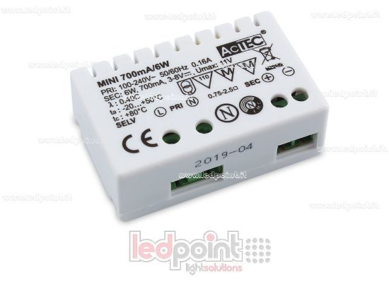 Imagen de Transformador serie mini 6W 700mA AcTEC