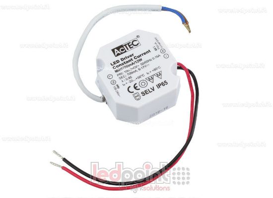 Imagen de Transformador serie mini 12W 700mA IP65 AcTEC