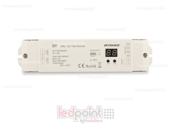 Imagen de Controlador DALI, 1 canal de 1.2A, 100-240VAC Triac