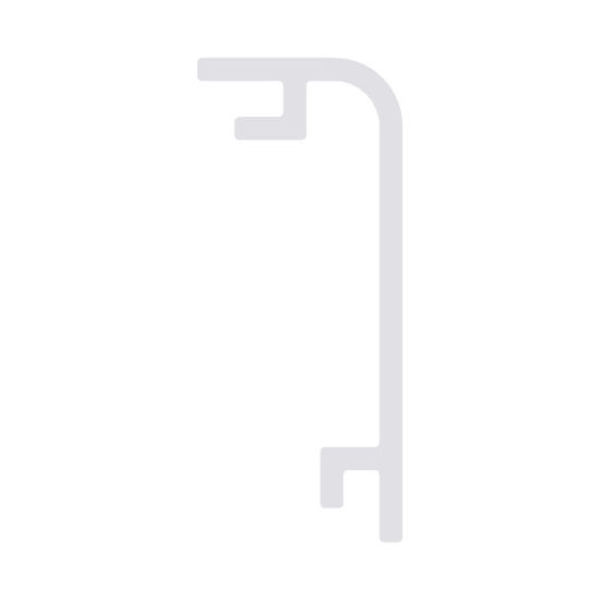 Imagen de Difusor glaseado para perfil de aluminio para revestimiento cerámico LLP-TI02-10-S3, 3 metros
