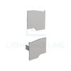 Imagen de Modelo descargable para impresión 3D de tapa izquierda y derecha llana para perfil CC01-06-G3