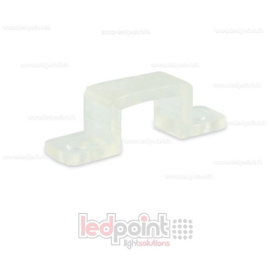 Imagen de Grapa de fijación de silicona para tira LED IP6x 12x4mm