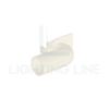 Imagen de Tapa izquierda blanca con tubo de 32mm para perfil CC01-06-G3
