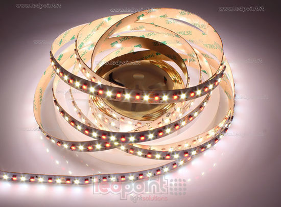 Imagen de Tira de led 5m RGB 3838 + blanco 4000K 3step 2835 140led/m Honglitronic 24V 28,8W/m