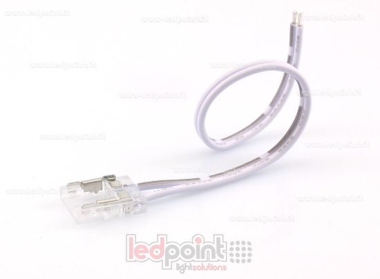 Imagen de Conector con cable de 15cm para tiras monocromáticas con PCB de 8mm, versión reducida