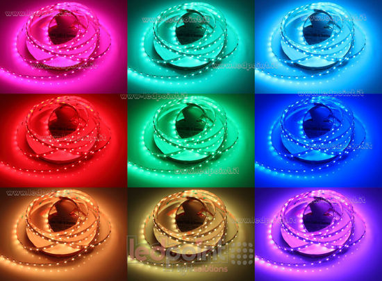 Imagen de Tira de led 5m RGB 3838 70led/m 24V 13,3W/m PCB 8mm, IP65 Parylene