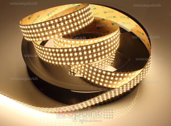 Imagen de Tira de led 3m blanco cálido 3000K 3step 2835 576led/m Honglitronic 24V 44,4W/m