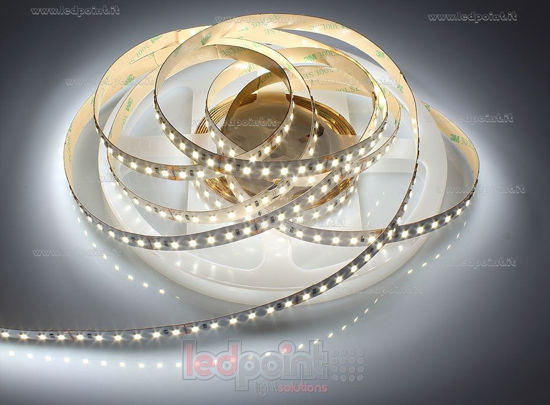 Imagen de Tira de led 5m blanco 4000K 3step 2835 120led/m Parylene IP65 Honglitronic 24V 14,4W/m