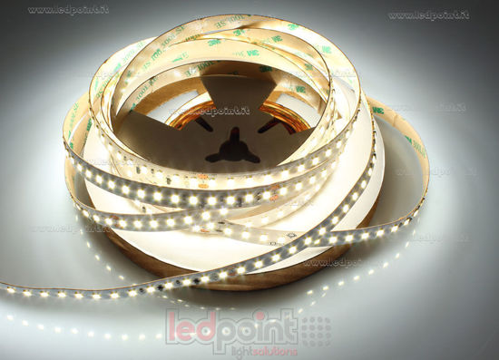 Imagen de Tira led 5m blanco 4000K 3step 2835 128led/m Honglitronic 48V 14,4W/m control de corriente