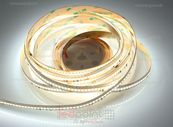 Imagen de Tira led 5m blanco 4000K 3step 2835 256led/m Honglitronic 48V 22W/m control de corriente