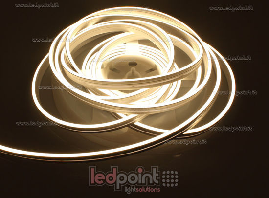 Imagen de Led Neon Flex 4mm blanco cálido 3000K 2835 24V 9,6W120led/m IP65 5m