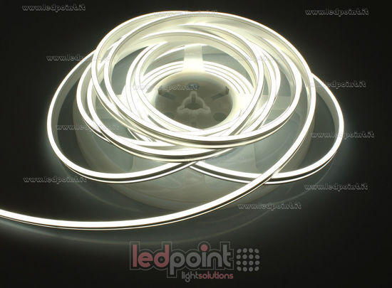 Imagen de Led Neon Flex 3mm blanco 4000K 2835 24V 9,6W 120led/m IP65 5m