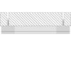 Imagen de Tapa negra para mueble para perfil de aluminio SL08-03