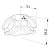 Imagen de Tapa angular redonda interior para perfil angular AN02-08 y AN03-08