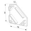 Imagen de Tapa blanca para perfil angular vacío AN01-03