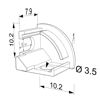 Imagen de Tapa gris para mueble para perfil angular AN06-20
