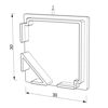 Imagen de Tapa gris en forma de L para perfil esquinero AN04-09 y AN05-09