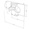 Imagen de Modelo descargable para impresión 3D de tapa izquierda y derecha con tubo de 32mm para perfil CC01-06-G3