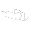 Imagen de Tapa derecha blanca con tubo de 32mm para perfil CC01-06-G3