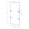 Imagen de Tapa blanca de aluminio para perfil CL01-06