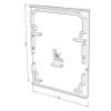 Imagen de Tapa negro de plástico para perfil CL04-18