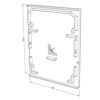 Imagen de Tapa blanco de plástico para perfil CL04-18