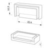 Imagen de Tapa gris de plástico para difusor alto LLD-01-CM2