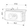 Imagen de Tapa de silicona blanca para difusor impermeable bajo LLD-12-WM3