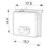 Imagen de Tapa de silicona blanca para difusor impermeable alto LLD-13-WM3