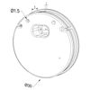Imagen de Tapa de silicona blanca para difusor impermeable redondo LLD-15-WM2