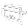 Imagen de Tapa gris alta para perfil de aluminio para empotrar RE04-07