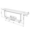 Imagen de Tapa gris baja para perfil de aluminio para empotrar RE04-07
