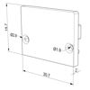 Imagen de Tapa gris de plástico para perfil SL01-01 con difusor bajo