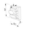 Imagen de Tapa de silicona gris para perfil de aluminio SL03-02 y RE09-02